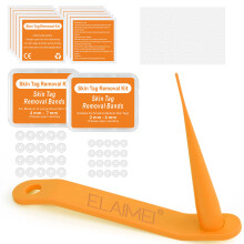 (orange) Skin Tag Entferner Kit Skintags Maulwurf Warze Entfernung 20 Stck Gummibnder
