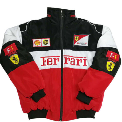 (white, 2XL) Racing Jacket Vintage White Nascar Retro Bomber - Jacket Formula 1 Vintage Jacket - Unisex Y2k Jack - ZCL61L,2024 Ping