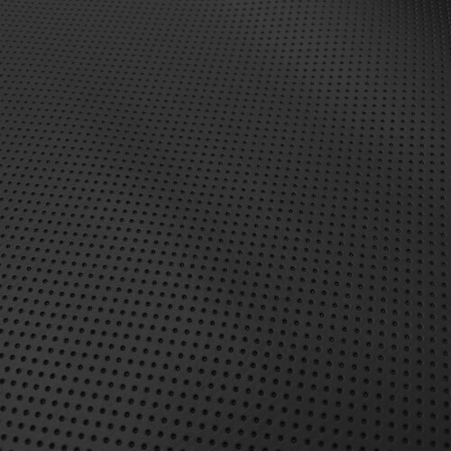 Semi-Perforated Faux Leather Upholstery Material - Black 2