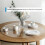 (105cm) Clear Round PVC Table Protector Waterproof Mat 9