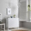 Noa and Nani Gustav Folding Dining Table with Drawer in Classic White 1