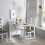 Noa and Nani Gustav Folding Dining Table with Drawer in Classic White 3