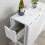Noa and Nani Gustav Folding Dining Table with Drawer in Classic White 4