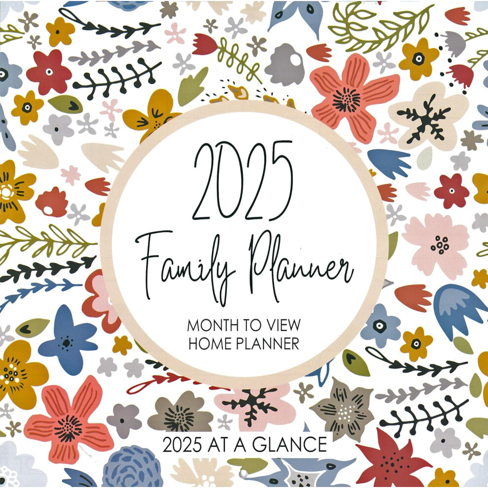 2025 Family Planner Month To View Home Calendar