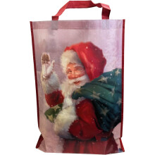 Giant Christmas Santa Reusable Gift Bag With Handles