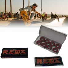 Bones Reds 8pcs Skateboard Lager Stahl Material 22mm Außendurchmesser 7mm Breite