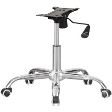 Charles Jacobs Chrome Office Chair Refurbishment Refurb Kit - Base Castor Wheels Gas Lift Lever Mechanism 25.5cm