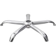 Charles Jacobs 25" Chrome 5 Spoke Large Star Swivel Chair Seat Base Big Replacement Heavy Duty