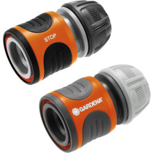 Gardena Hose Connector Set 13 mm (1/2 inch) and 15 mm (5/8 inch): For the beginning and end of the hose, connector to fit all Original