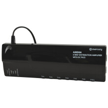 Mercury 6 Way TV Aerial Distribution Amplifier Signal Booster Splitter Digital