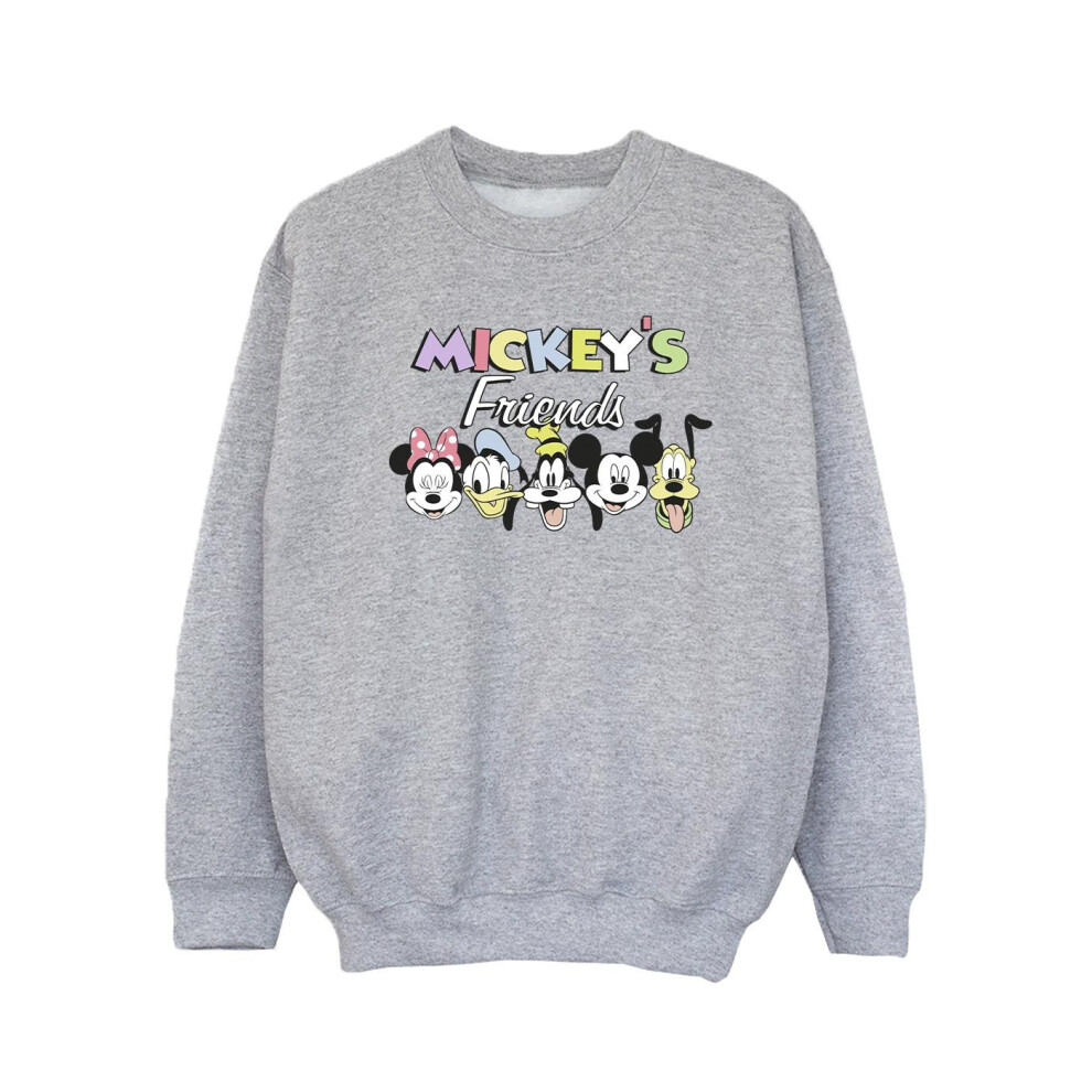 Mickey Mouse And Friends Faces Sweatshirt