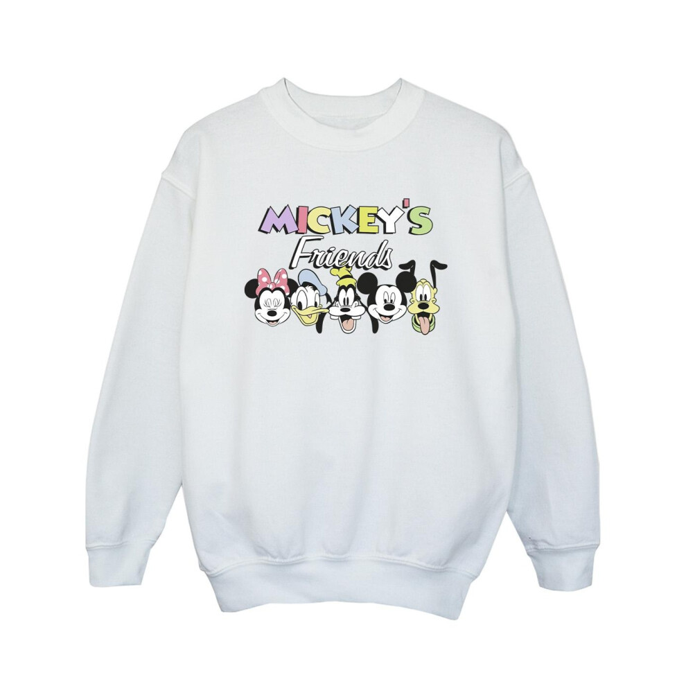 Mickey Mouse And Friends Faces Sweatshirt