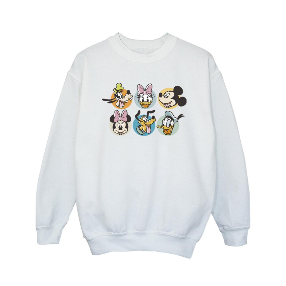 Mickey Mouse And Friends Faces Sweatshirt