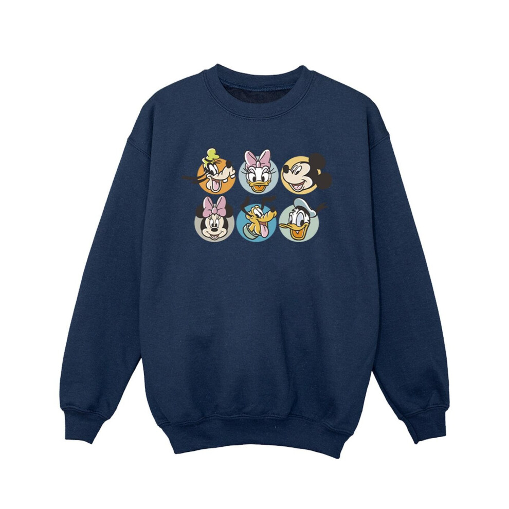 Mickey Mouse And Friends Faces Sweatshirt