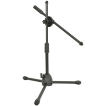 Mini Microphone Stand Small Short Low Boom Mic for Kick Drum, Snare, Guitar Amp