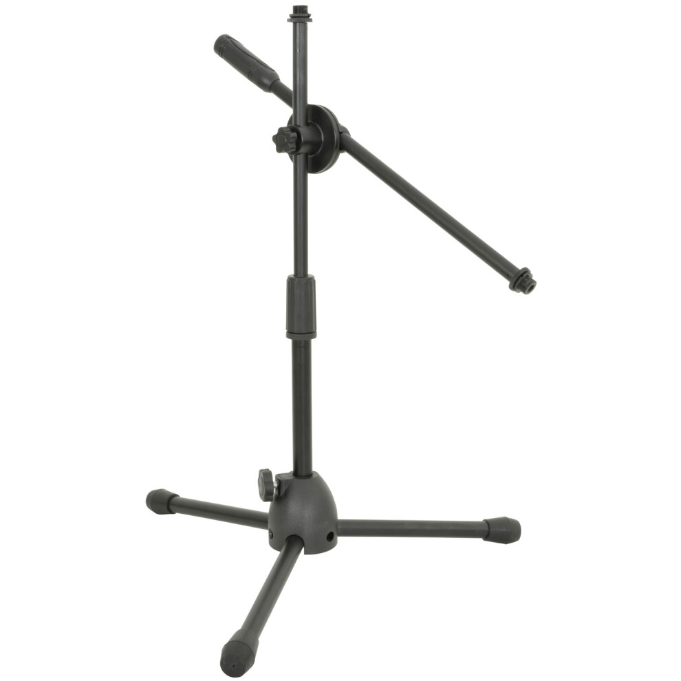 Mini Microphone Stand Small Short Low Boom Mic for Kick Drum, Snare, Guitar Amp