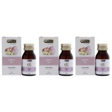 Hemani Garlic Herbal Oil 30ml Pack Of 3 |Antibiotic & Antiviral |Boost Immune System |Reduce Blood Sugar Level |Essential & Multipurpose Oil
