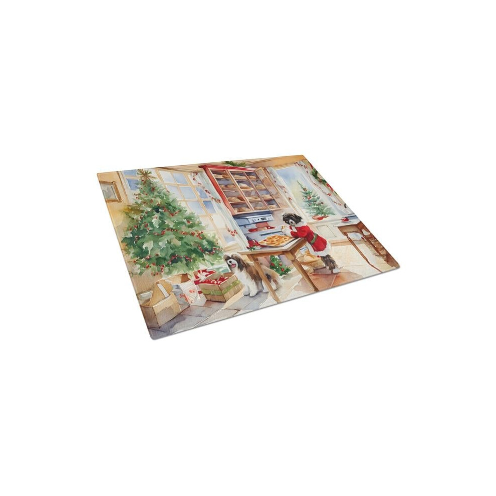 Carolines Treasures DAC3811LCB 15 x 12 in. Havanese Christmas Cookies Glass Cutting Board-image-OPC-PFDZRFZ-NEW