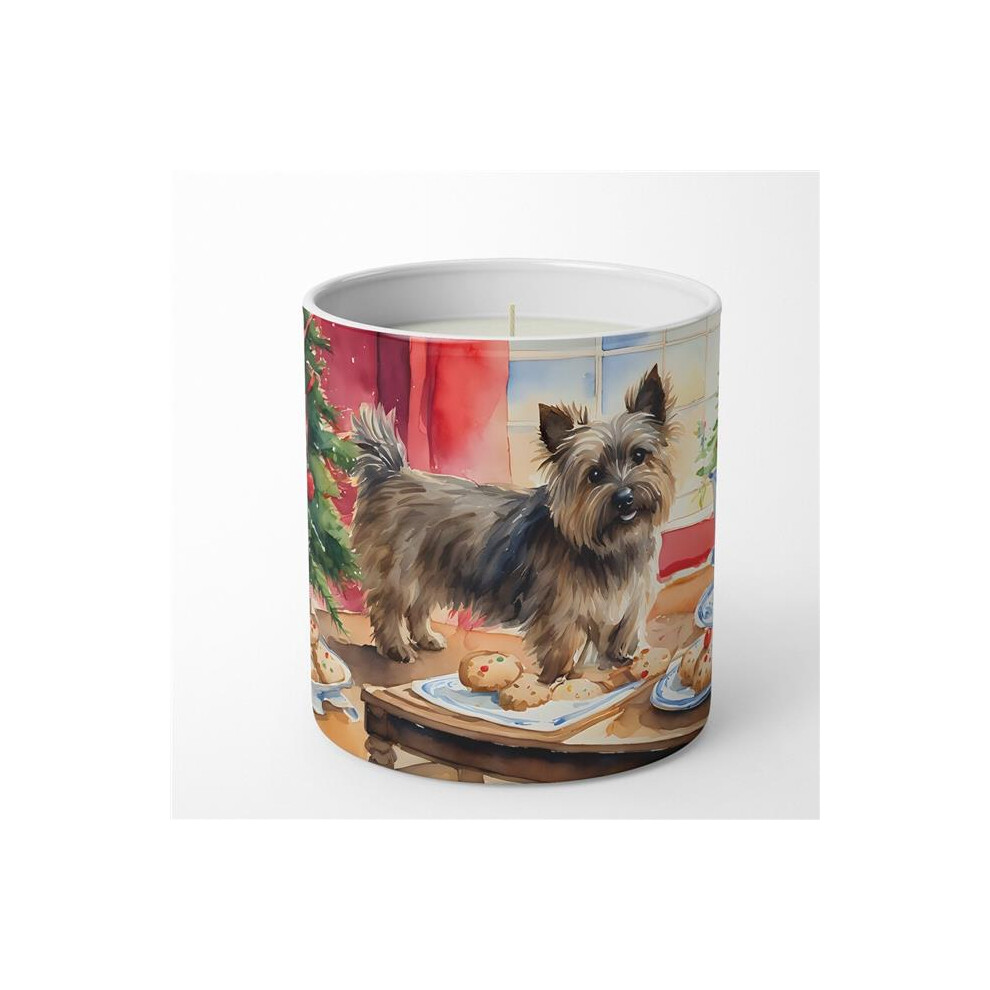 Carolines Treasures DAC3754CDL 10 oz Unisex Cairn Terrier Christmas Cookies Decorative 100 Percent Soy Candle-image-OPC-PFDZRPS-NEW