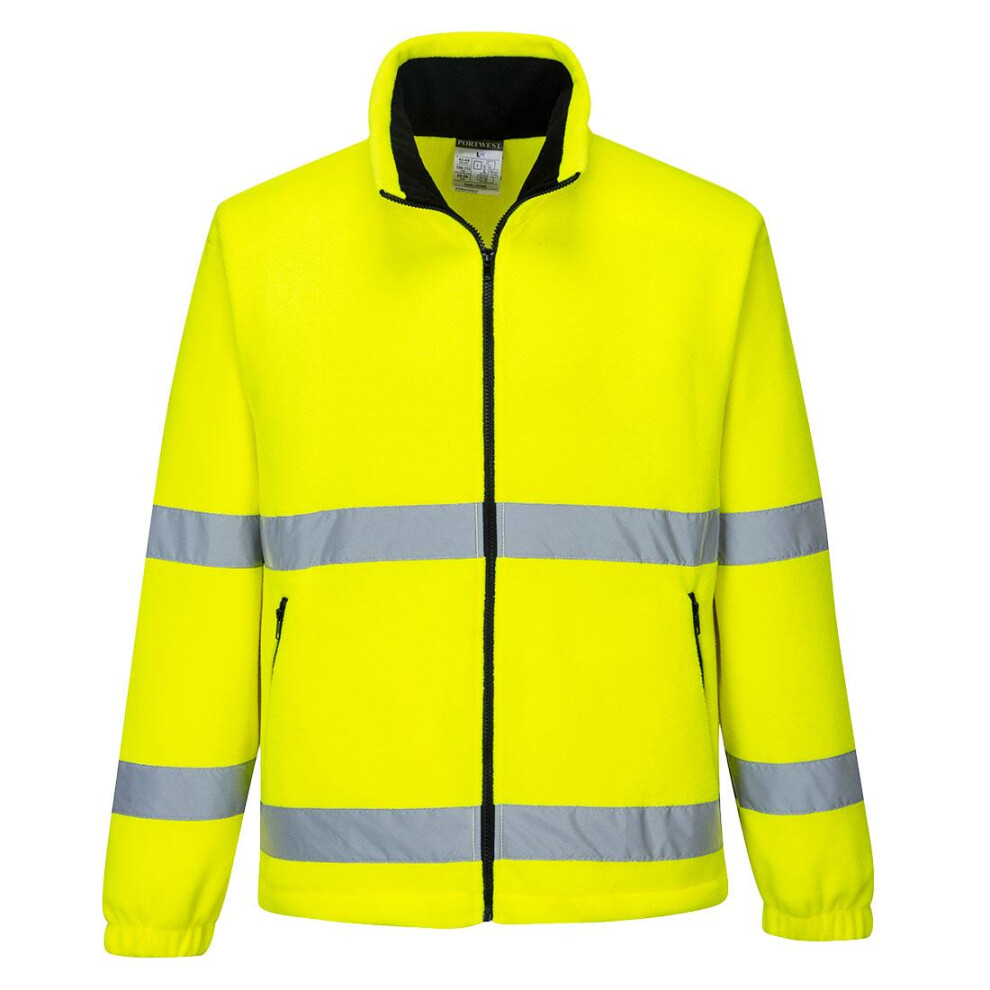 Portwest Mens Essential Fleece Hi-Vis Coat