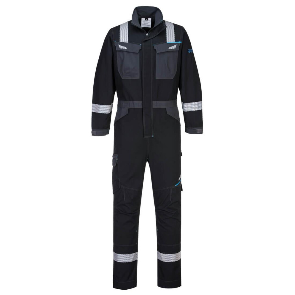 (M, Black) Portwest Unisex Adult WX3 Flame Resistant Overalls