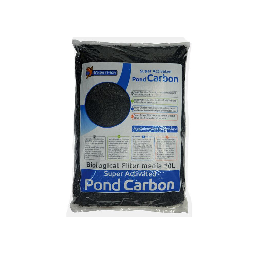 Superfish Pond and Aquarium Carbon Filter Media - 10 Litre