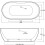 Matt White Freestanding Double Ended Bath 1655 x 750 3