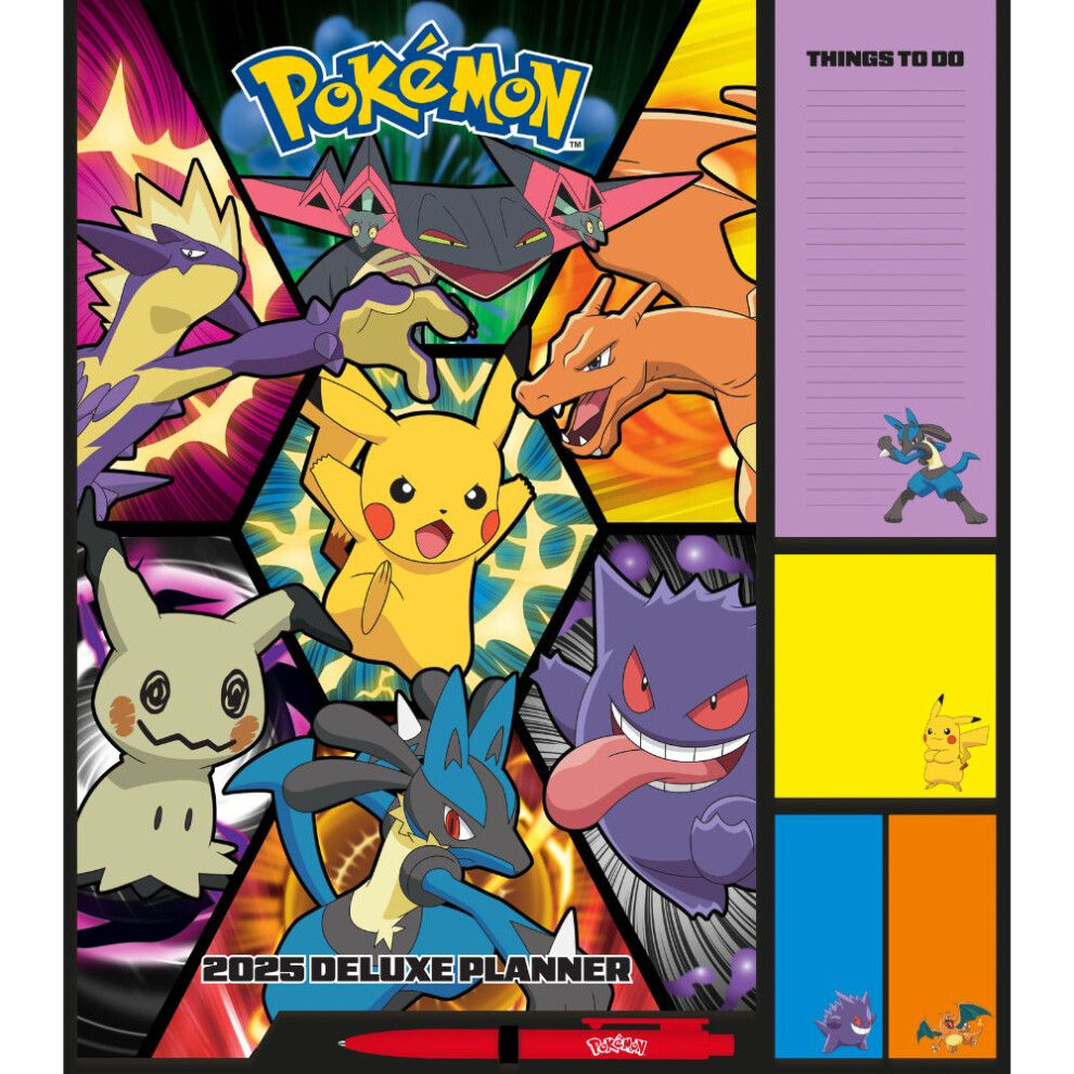 2025 Calendar Pokemon Planner Family Organiser Official Product