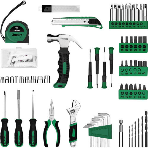 Tool Kit: DEKO Drill Set with Cordless Drill, Tool Kit Set Box 2