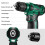 Tool Kit: DEKO Drill Set with Cordless Drill, Tool Kit Set Box 5