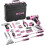Tool Kit: DEKO Tool Set Box with 8V Cordless Drill, Pink Hand Tool Kit 3