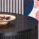 WWE Sombra Round Wood Grain Effect Black Coffee Table 3