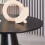 WWE Oscura Black Round Wood Grain Effect Coffee Table 3