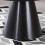 WWE Oscura Black Round Wood Grain Effect Coffee Table 2