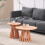 WWE Catalina Wood Grain Effect Coffee Table Twin Set 1