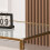 WWE Vidrio Glass Coffee Table With Gold And Acrylic Frame 3