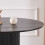 WWE Sombra Round Wood Grain Effect Black Dining Table 2