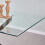 WWE Amara 150cm Glass Dining Table With Black Metal Legs 3