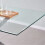 WWE Amara 150cm Glass Dining Table With Chrome Silver Legs 4