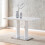 WWE Frias 120cm High Gloss White Modern Dining Table 2