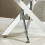 WWE Amara Glass Side Table With Chrome Silver Legs 2