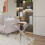 WWE Amara Glass Side Table With Chrome Silver Legs 4