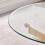 WWE Amara 120cm Round Glass Dining Table With Gold Legs 3