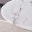 WWE Amara 100cm Round Glass Marble Top Dining Table Silver Legs 2