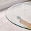 WWE Amara 100cm Round Glass Dining Table With Gold Legs 2