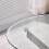 WWE Amara 120cm Round Glass Dining Table With Chrome Silver Legs 4