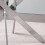WWE Amara 100cm Round Glass Marble Top Dining Table Silver Legs 3