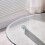 WWE Amara 100cm Round Glass Dining Table With Chrome Silver Legs 2
