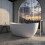 Cazorla Matt White Freestanding Stone Bath 1800mm 4