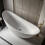 Barcena Matt White Freestanding Stone Bath 1870mm 3